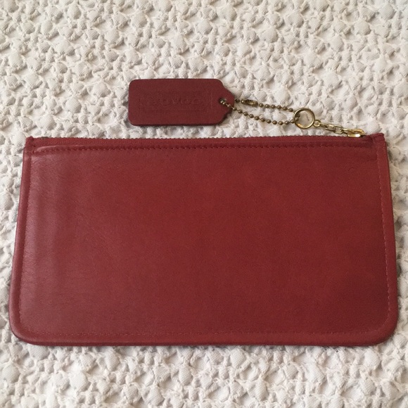 coach leather pouch